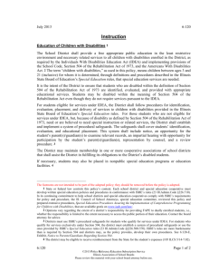 Education of Children with Disabilities [1]