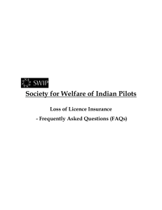 SWIP Loss of Licence with Personal Accident Insurance FAQs