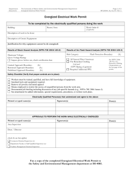 Nfpa 70e Risk Assessment Template Work At Tank Farm 2 Electricians Risk Assessment Template Nfpa 70e Risk Assessment Template