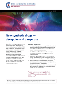 New synthetic drugs — deceptive and dangerous