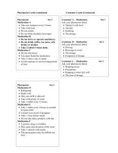 Pharmacist Cards (continued)