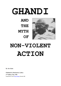 Gandhi and the Myth of Non