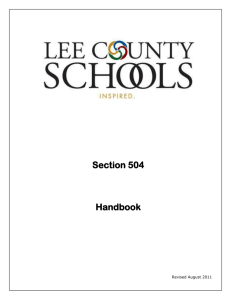 Chatham County Schools 504 Handbook