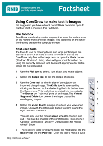 Factsheet on designing in CorelDraw