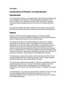 Fact Sheet - Conservatory of Flowers