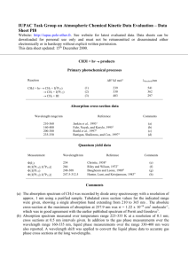Data Sheet PI8 - IUPAC Task Group on Atmospheric Chemical