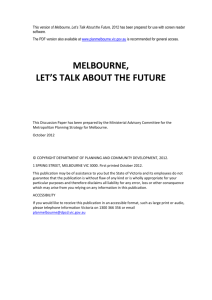 melbourne planning strategy discussion paper