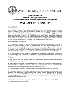 WMU GEP Fellowship - Western Michigan University