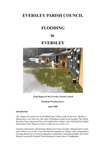 Flood Report produced by Eversley Parish Council