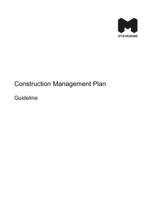 Construction Management Plan Guideline