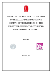 study on the and influential factors of sexual and reproductive health