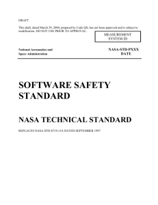 Draft Software Safety Standard