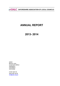 Annual Report - Oxfordshire Association of Local Councils