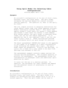 Spill Model for 3 Cabins - Sauder School of Business