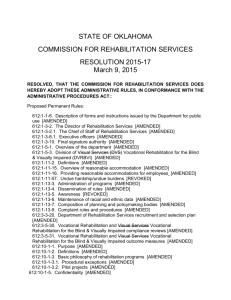 Policy Approval Resolution - OKLAHOMA Department of