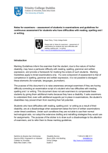 Examguidlines - Trinity College Dublin