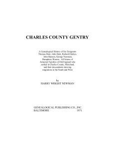 CHARLES COUNTY GENTRY