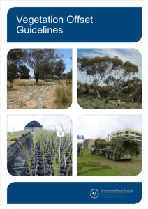 Vegetation Offset Guidelines - Department of Planning, Transport