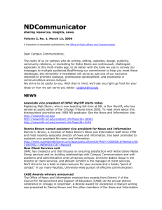 NDCommunicator archives - University of Notre Dame
