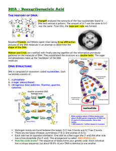 DNA – Deoxyribonucleic Acid