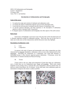 Introduction to Sedimentation and Stratigraphy