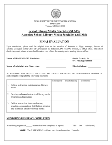 SLMS-ASLMS Final Evaluation Form