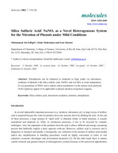 Silica Sulfuric/ NaNO2 as a Novel Heterogeneous System for