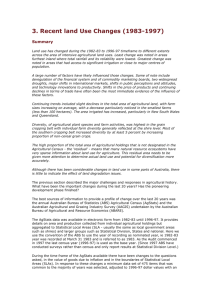 3. Recent land Use Changes (1983-1997)