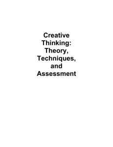 Creative Thinking - Indiana University