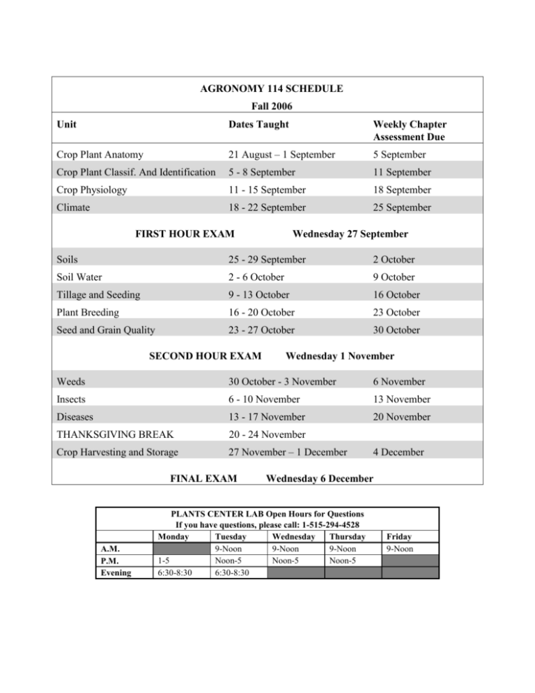 agronomy-114-schedule