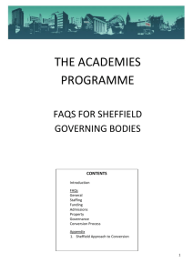 The Academies Programme - Sheffield City Council