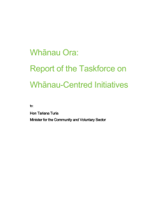 Whānau Ora: - Ministry of Social Development