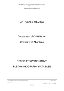 database review - University of Aberdeen
