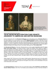 tefaf museum restoration fund grants awarded to american and