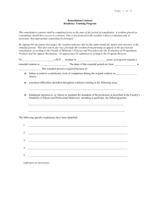 Remediation Contract - Cumming School of Medicine | University of