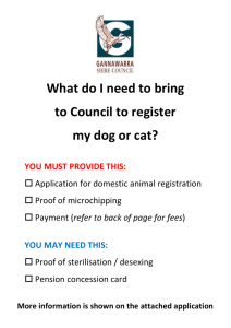 Animal Registration Form