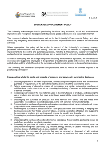 E.6.8.5 Sustainable Procurement Policy