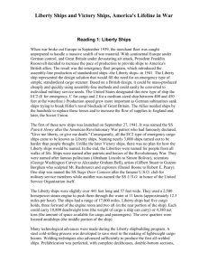 Reading 1: Liberty Ships - Springboro Community Schools