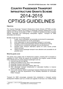 country passenger transport infrastructure grants scheme 2007-08