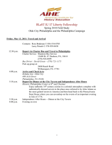 BLaST IU 17 Field Study Itinerary, May 13