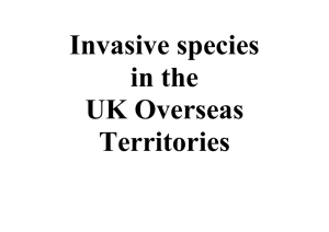 Invasive species in the UK Overseas Territories: