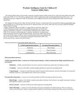 wechsler digit span test