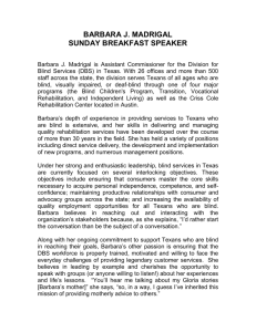 Barbara J Madrigal, Sunday Breakfast Speaker