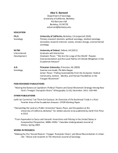 AVBarnard CV - Alex V. Barnard – Sociology