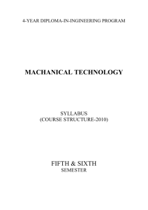 MACHANICAL TECHNOLOGY (70) 5th & 6th ALL