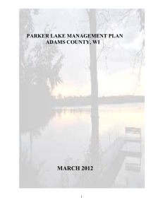 parker lake watershed management plan