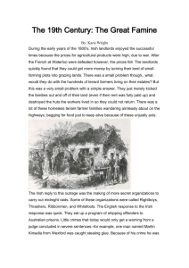 The 19th Century: The Great Famine - school