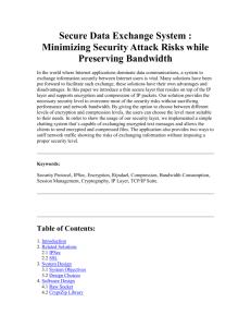 Secure Data Exchange System : Minimizing Security Attack Risks