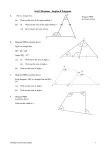 Unit 2 Revision - Angles & Polygons