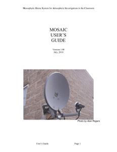 MOSAIC User`s Guide - MIT Haystack Observatory